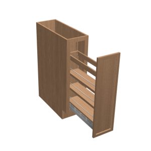 Base pull out with spice rack