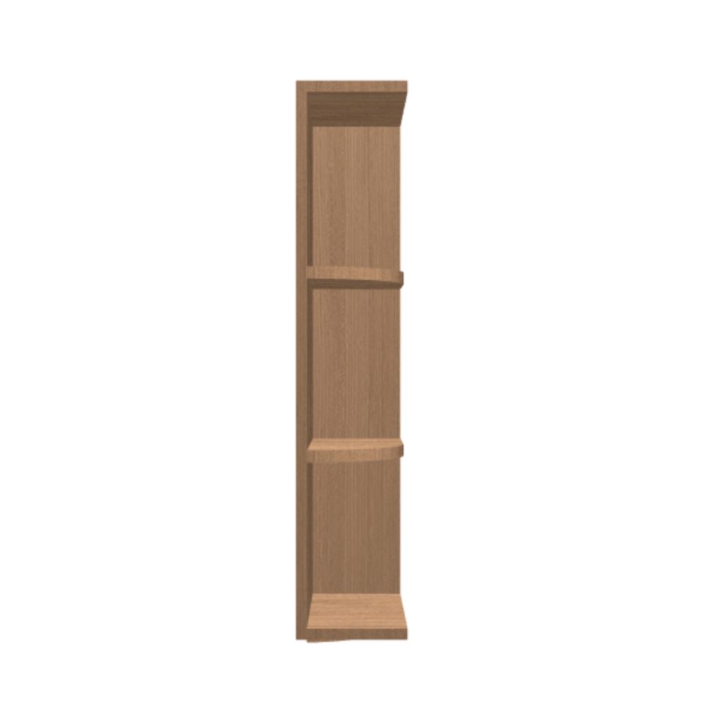 Wall end shelf