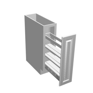 Base pull out with spice rack