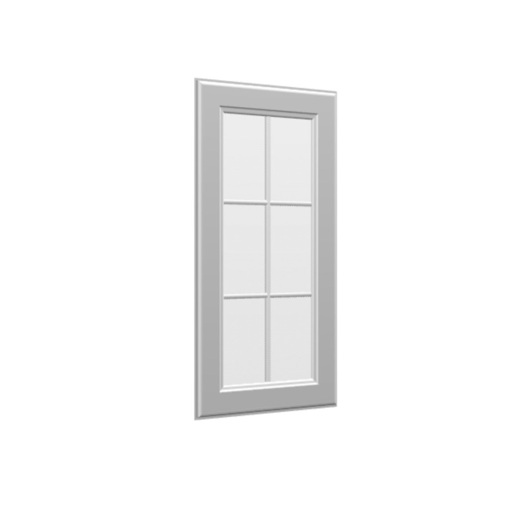 Mullion Glass Door for Wall Diagonal Corner Cabinet