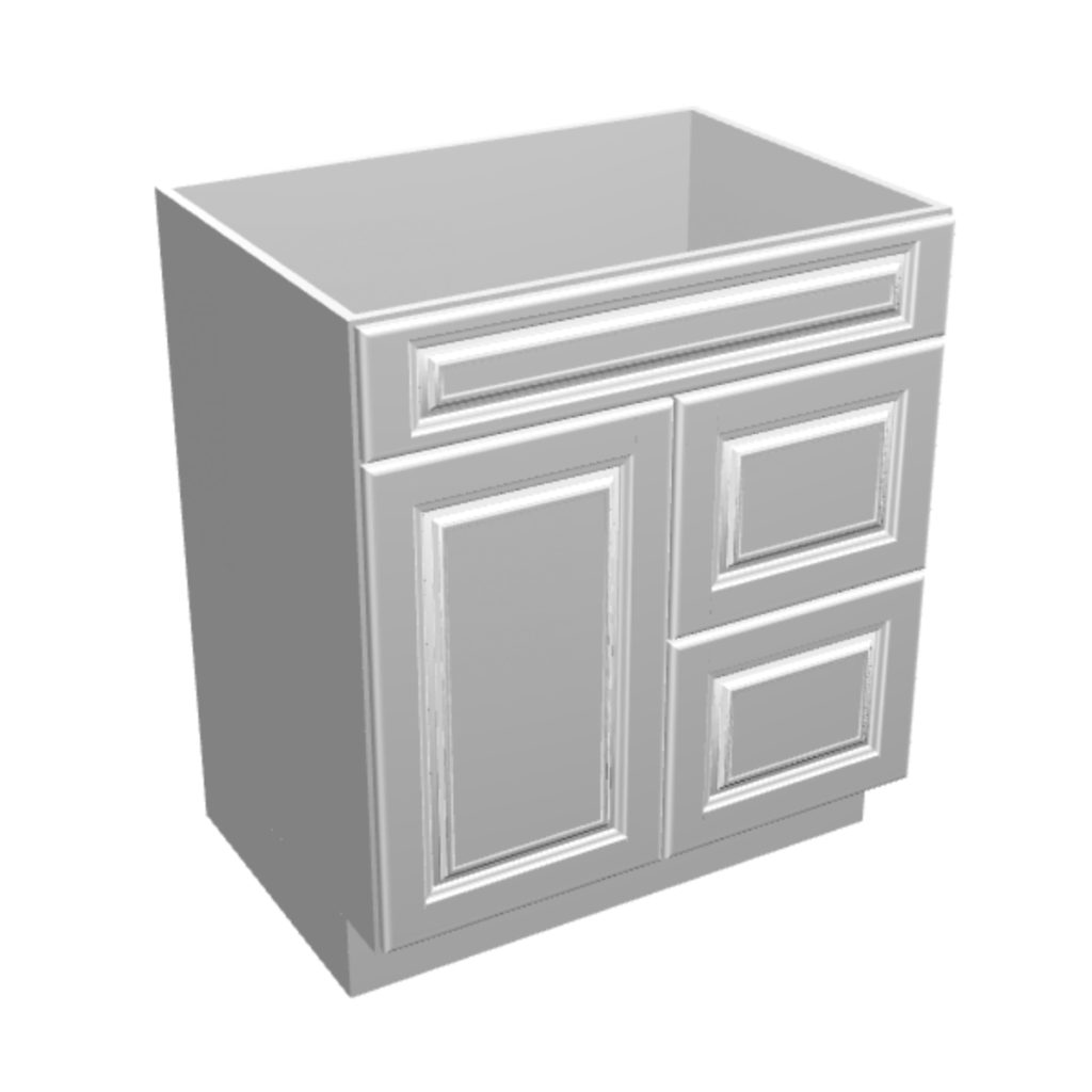 Vanity Drawer Base 3 Drawers