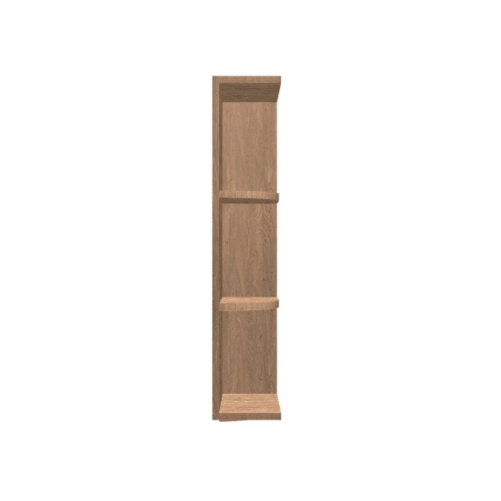 Wall end shelf