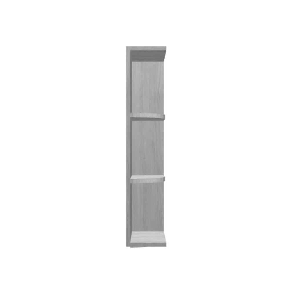 Wall end shelf