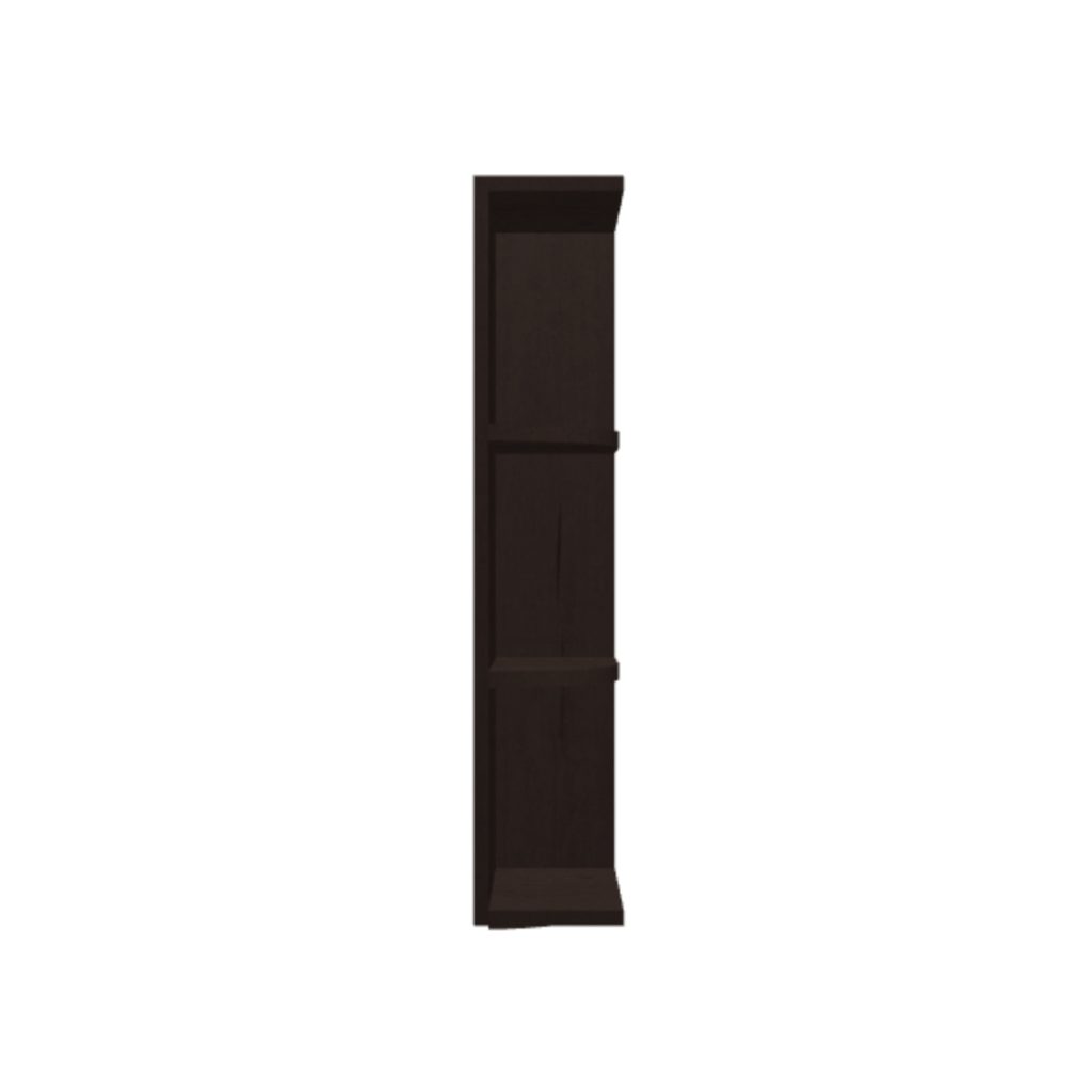 Wall end shelf