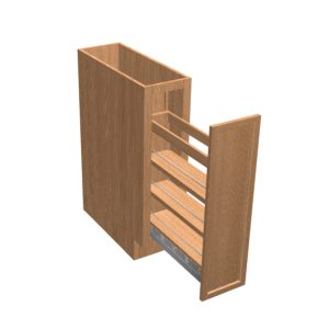 Base pull out with spice rack