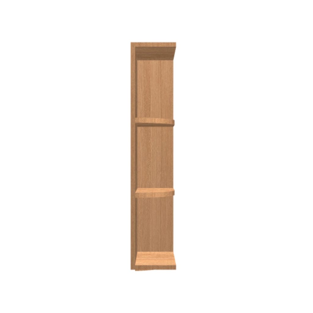 Wall end shelf