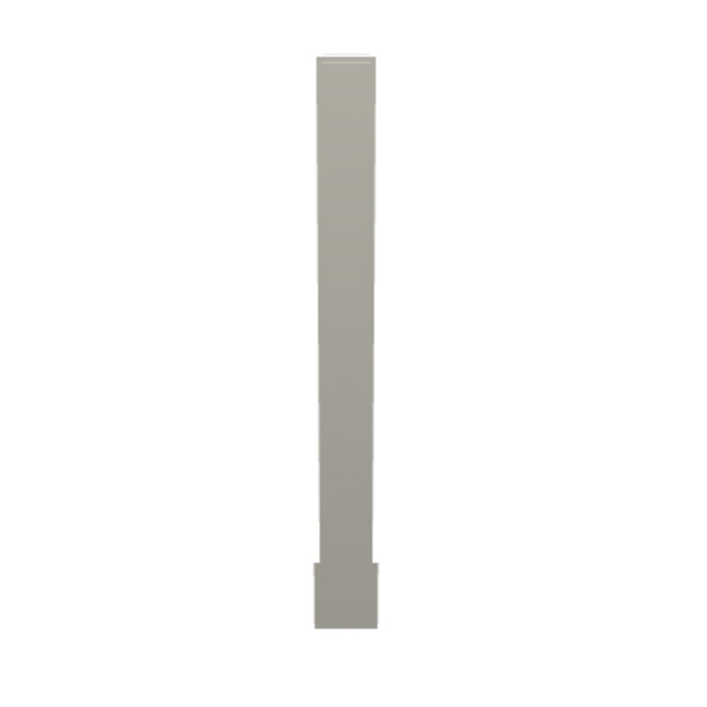 Decorative base Filler. Fluted with beveled square