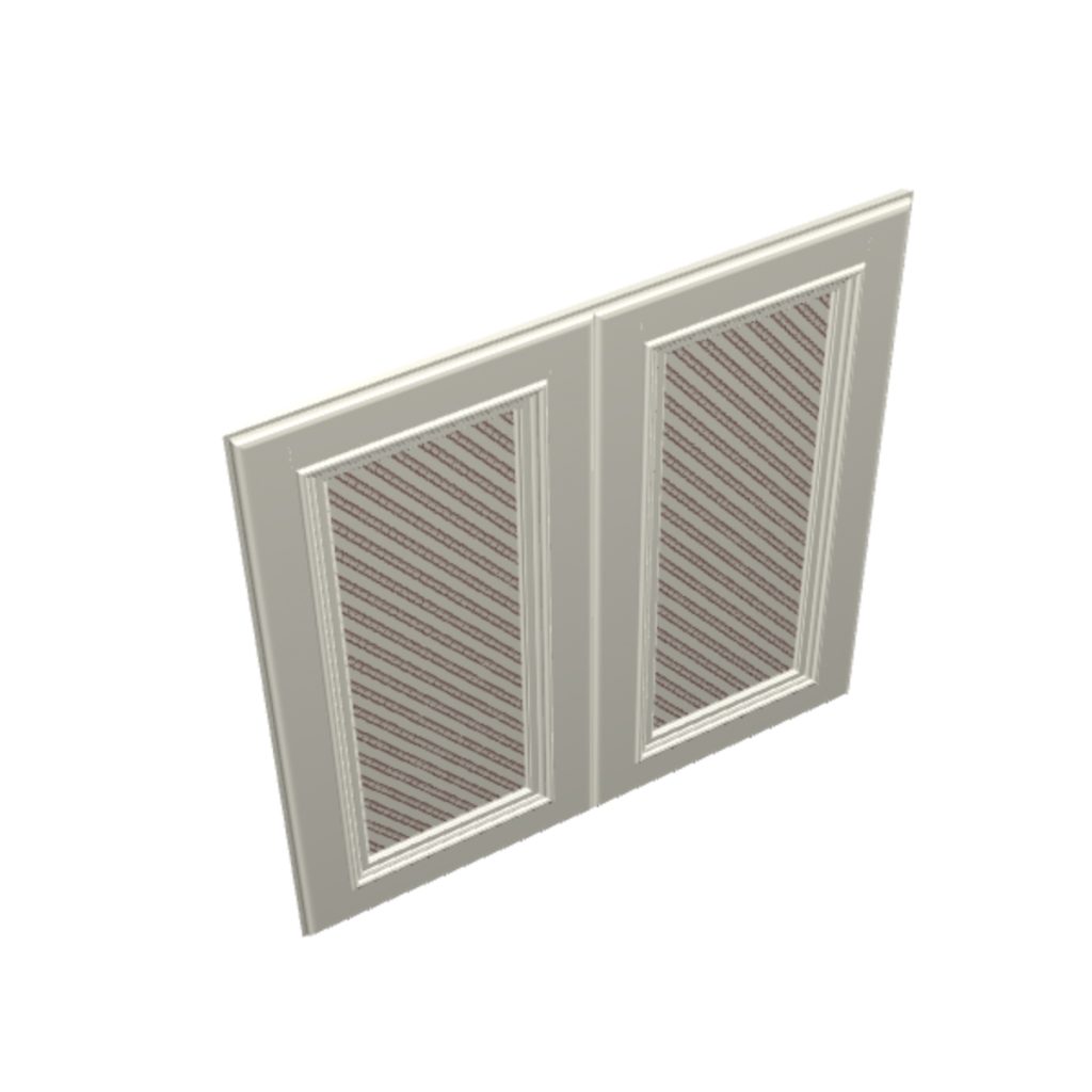 2 pc lattice door option for sink bases. Cabinets sold separately.
