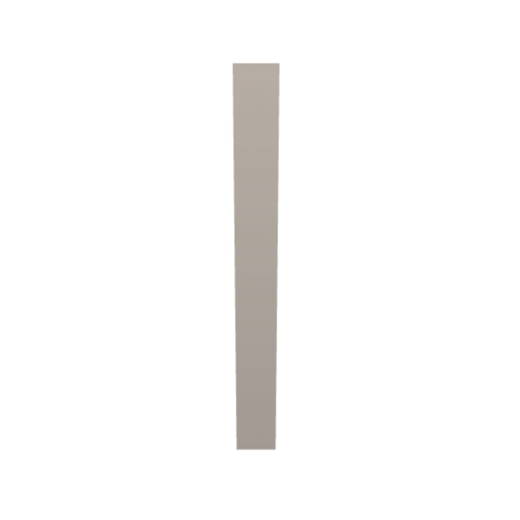 Decorative base Filler. Fluted with beveled square