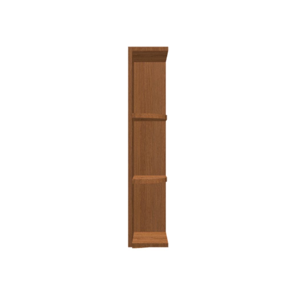 Wall end shelf